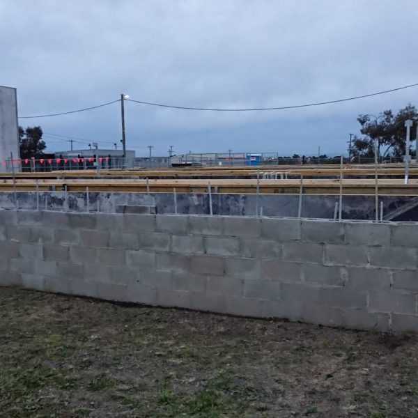 Rear of building